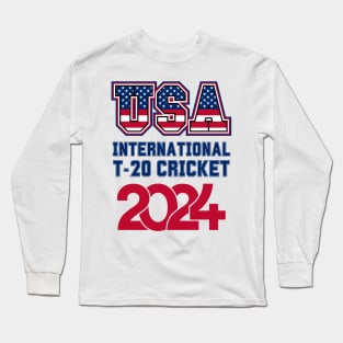 T20 Men's Cricket USA 2024 Long Sleeve T-Shirt